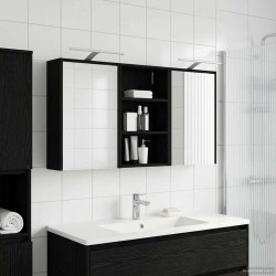 Zestaw Szafek Łazienkowych z półką 3 pcs 126 x 16 x 62.5 cm