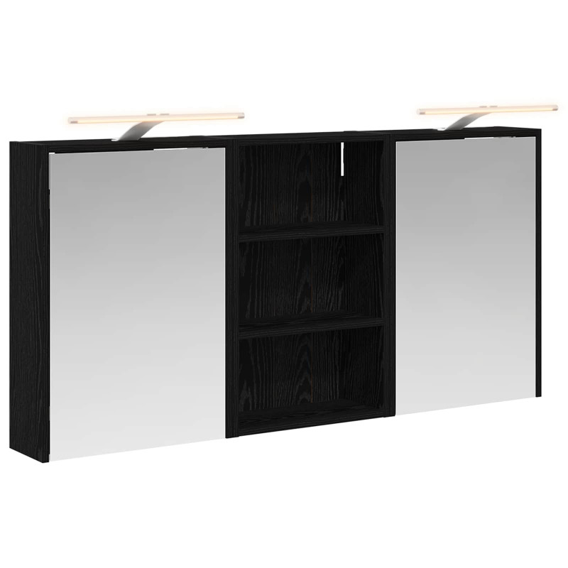 Zestaw Szafek Łazienkowych z półką 3 pcs 126 x 16 x 62.5 cm