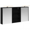 Zestaw Szafek Łazienkowych z półką 3 pcs 126 x 16 x 62.5 cm
