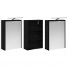 Zestaw Szafek Łazienkowych z półką 3 pcs 126 x 16 x 62.5 cm