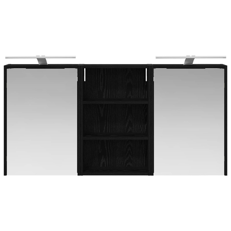 Zestaw Szafek Łazienkowych z półką 3 pcs 126 x 16 x 62.5 cm