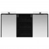 Zestaw Szafek Łazienkowych z półką 3 pcs 126 x 16 x 62.5 cm