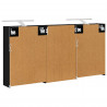 Zestaw Szafek Łazienkowych z półką 3 pcs 126 x 16 x 62.5 cm