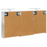 Zestaw Szafek Łazienkowych z półką 3 pcs 126 x 16 x 62.5 cm