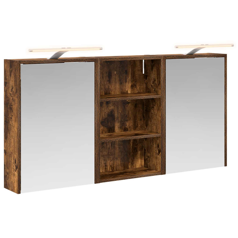 Zestaw Szafek Łazienkowych z półką 3 pcs 126 x 16 x 62.5 cm