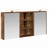 Zestaw Szafek Łazienkowych z półką 3 pcs 126 x 16 x 62.5 cm