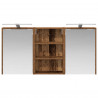 Zestaw Szafek Łazienkowych z półką 3 pcs 126 x 16 x 62.5 cm