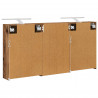 Zestaw Szafek Łazienkowych z półką 3 pcs 126 x 16 x 62.5 cm