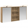 Zestaw Szafek Łazienkowych z półką 3 pcs 126 x 16 x 62.5 cm