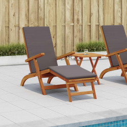 Leżak z funkcją pochylania i składania 2 pcs ciemnoszary