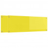 Panel kuchenny 2 pcs Żółty 120 x 40 cm szkło hartowane