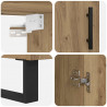 Highboard Dąb rzemieślniczy 69,5 x 34 x 180 cm