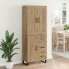 Highboard z szufladą Dąb rzemieślniczy 69,5 x 34 x 180 cm
