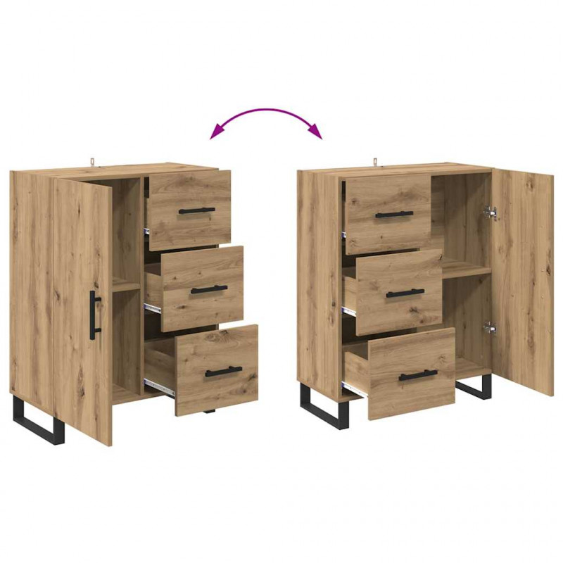 Highboard z szufladą Dąb rzemieślniczy 69,5 x 34 x 180 cm