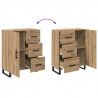 Highboard z szufladą Dąb rzemieślniczy 69,5 x 34 x 180 cm