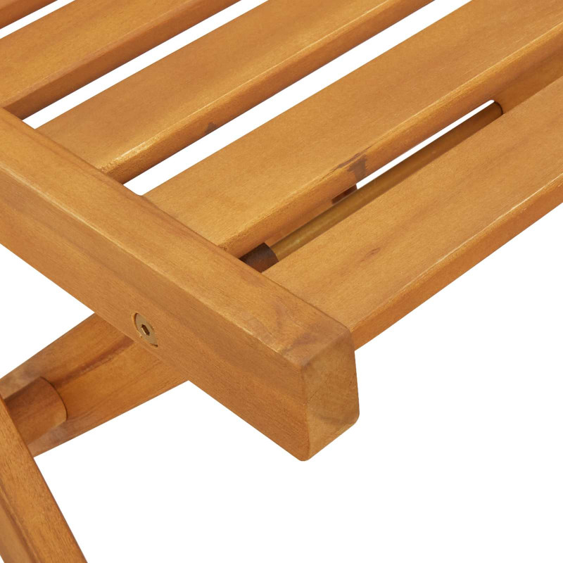 Składane krzesła ogrodowe 6 pcs Naturalny 40 x 53 x 80 cm