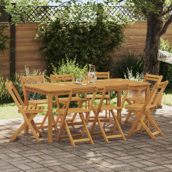 Krzesła Bistro na Zewnątrz 8 pcs naturalny 40 x 53 x 80 cm