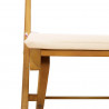 Krzesła Bistro na Zewnątrz 6 pcs kremowobiały 40 x 53 x 80 cm