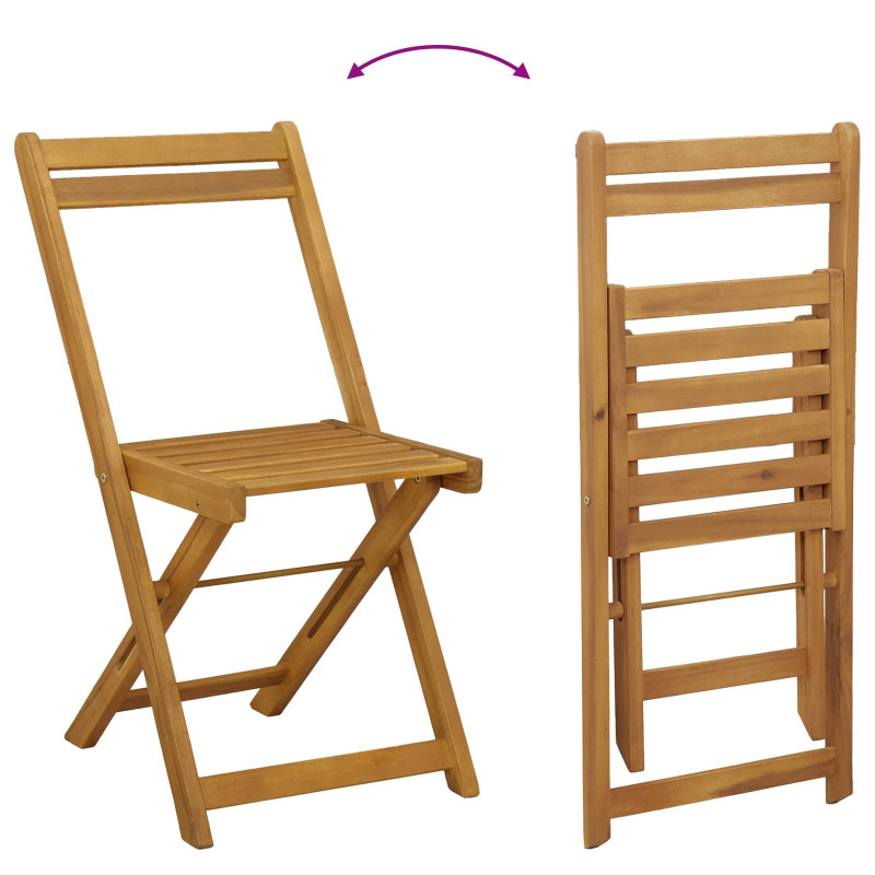 Krzesła Bistro na Zewnątrz 6 pcs ciemnoszary 40 x 53 x 80 cm