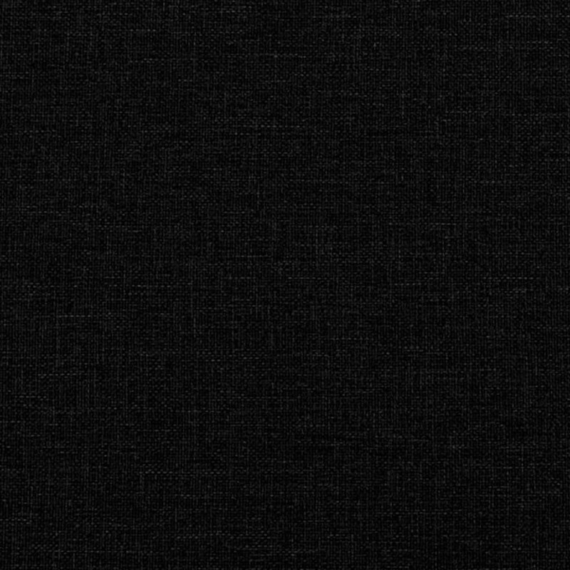Łóżko kontynentalne z materacem, czarne, tkanina 180x200 cm