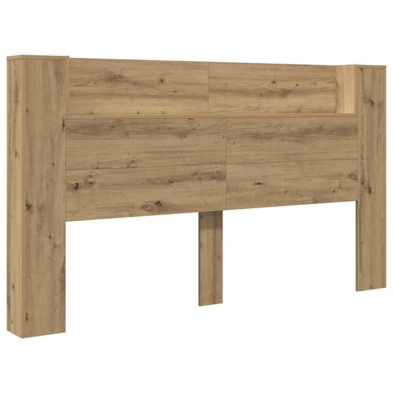 Zagłówek Ze LED Lights Dąb rzemieślniczy 180 x 17 x 104,5 cm