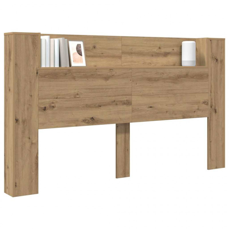 Zagłówek Ze LED Lights Dąb rzemieślniczy 180 x 17 x 104,5 cm