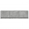 Szafka RTV z LED z LED Betonowy Szary 140 x 34 x 40 cm