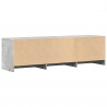 Szafka RTV z LED z LED Betonowy Szary 140 x 34 x 40 cm