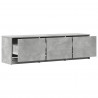 Szafka RTV z LED z LED Betonowy Szary 140 x 34 x 40 cm