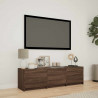 Szafka RTV z LED z LED z szufladą Dąb brązowy 140 x 34 x 40 cm