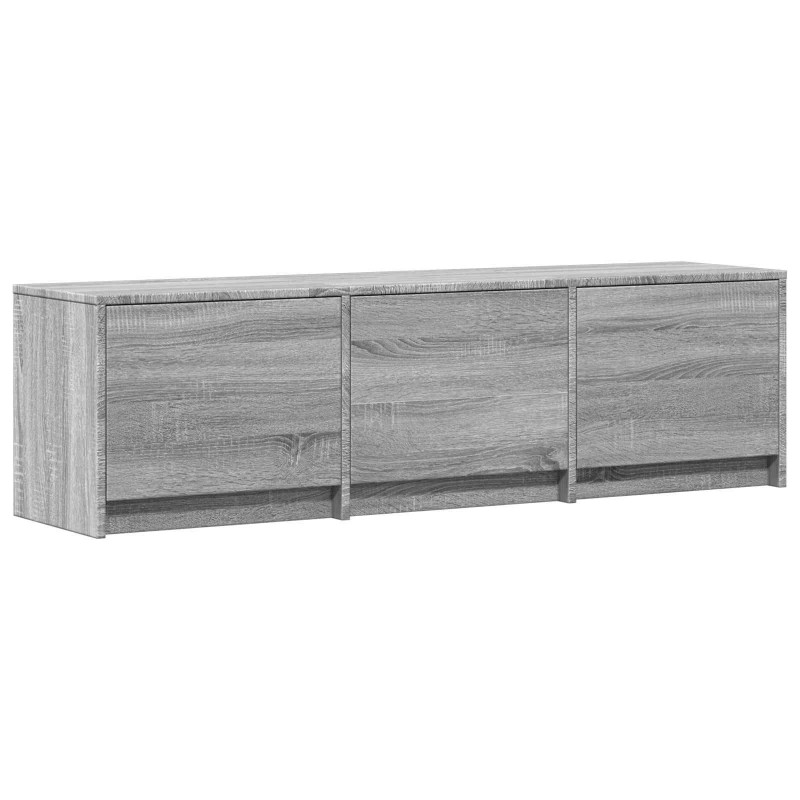 Szafka RTV z LED z LED z szufladą Szary Sonoma 140 x 34 x 40 cm