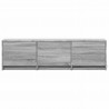 Szafka RTV z LED z LED z szufladą Szary Sonoma 140 x 34 x 40 cm