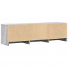 Szafka RTV z LED z LED z szufladą Szary Sonoma 140 x 34 x 40 cm