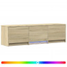 Szafka RTV z LED z LED z szufladą Dąb Sonoma 140 x 34 x 40 cm