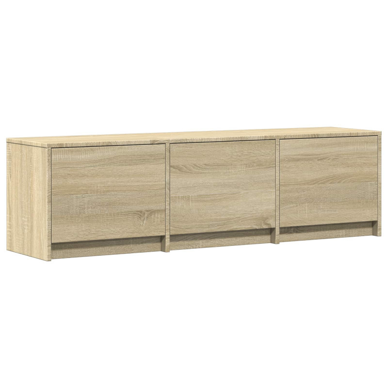 Szafka RTV z LED z LED z szufladą Dąb Sonoma 140 x 34 x 40 cm
