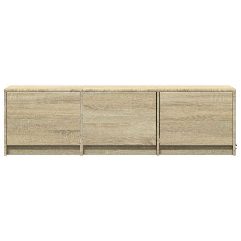 Szafka RTV z LED z LED z szufladą Dąb Sonoma 140 x 34 x 40 cm
