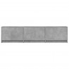 Szafka RTV z LED z LED Betonowy Szary 165 x 34 x 40 cm
