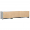 Szafka RTV z LED z LED Betonowy Szary 165 x 34 x 40 cm