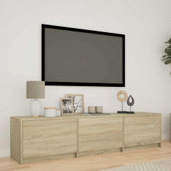 Szafka RTV z LED z LED z szufladą Dąb Sonoma 165 x 34 x 40 cm