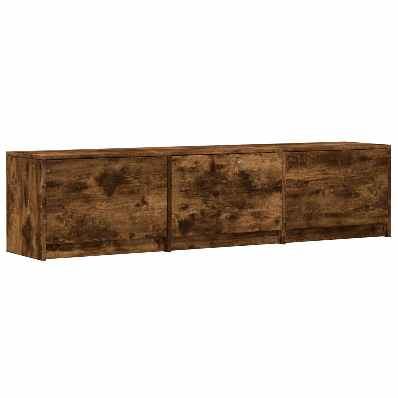 Szafka RTV z LED z LED z szufladą Dąb Wędzony 165 x 34 x 40 cm