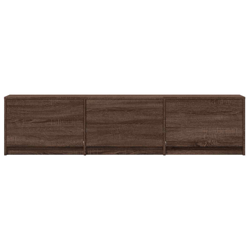 Szafka RTV z LED z LED z szufladą Dąb brązowy 165 x 34 x 40 cm