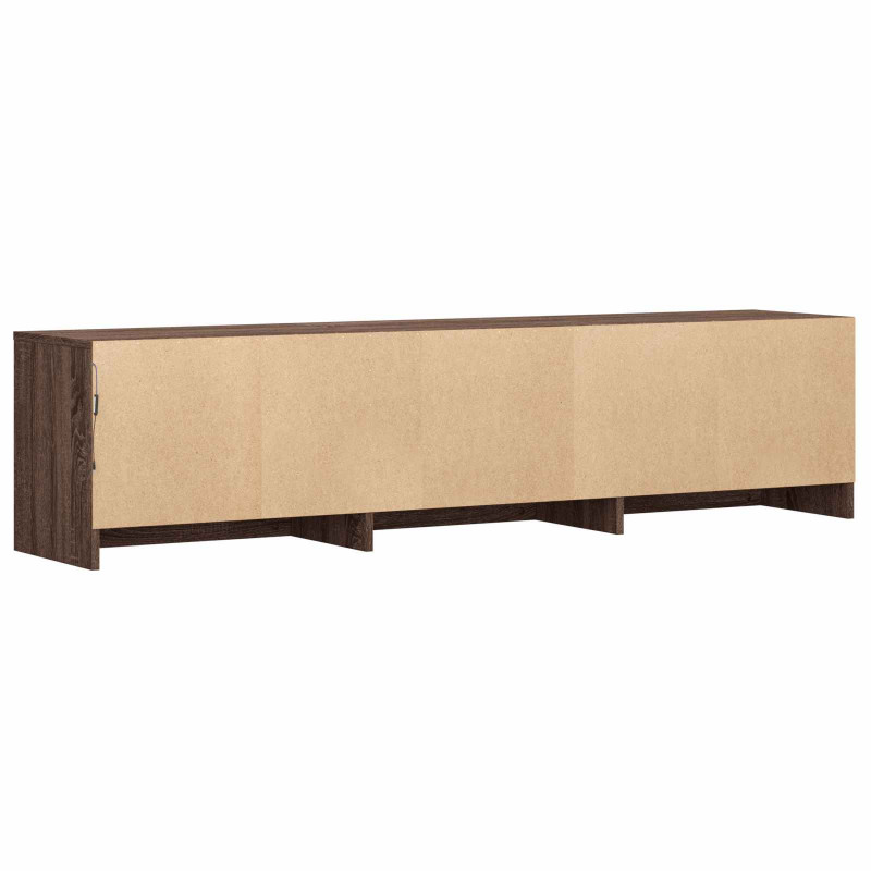 Szafka RTV z LED z LED z szufladą Dąb brązowy 165 x 34 x 40 cm