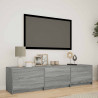 Szafka RTV z LED z LED z szufladą Szary Sonoma 165 x 34 x 40 cm