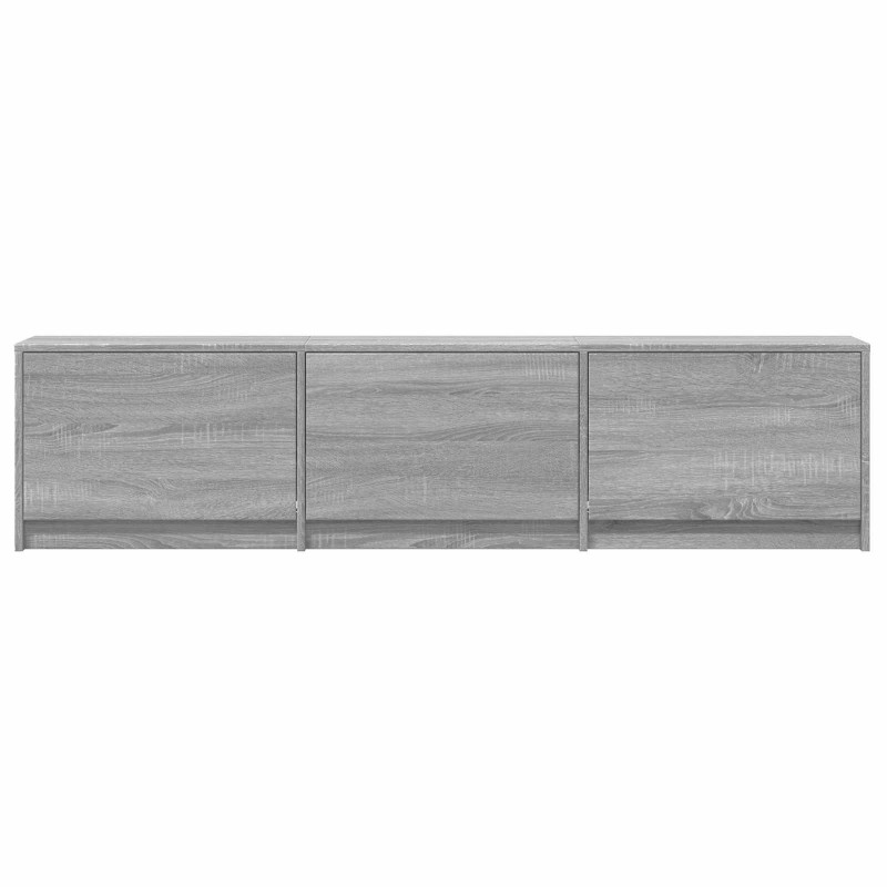 Szafka RTV z LED z LED z szufladą Szary Sonoma 165 x 34 x 40 cm