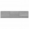 Szafka RTV z LED z LED z szufladą Szary Sonoma 165 x 34 x 40 cm