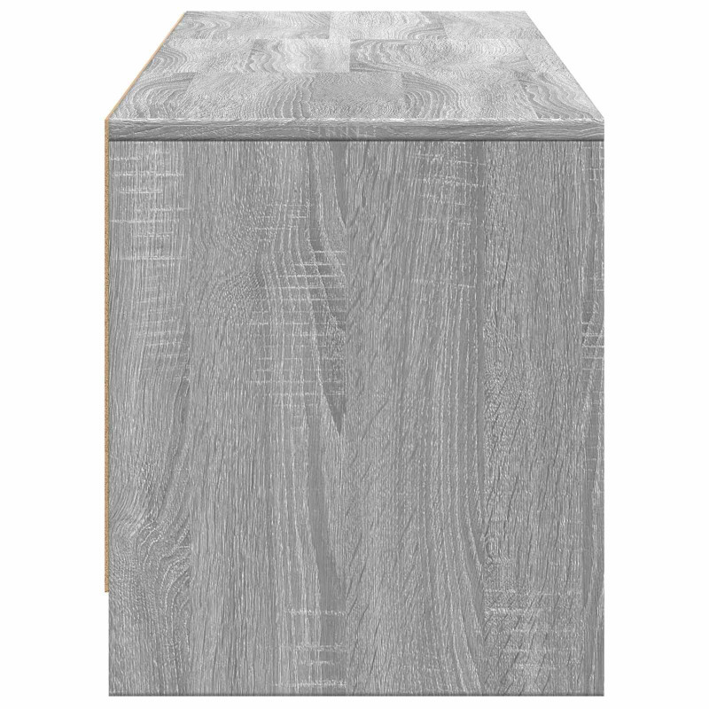 Szafka RTV z LED z LED z szufladą Szary Sonoma 165 x 34 x 40 cm