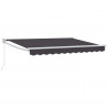 Markiza wysuwana antracytowy 3 x 2 m 100% Poliester i Aluminium
