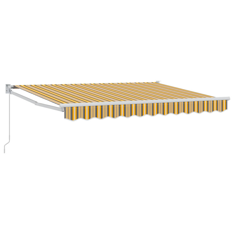 Markiza wysuwana Żółty, Szary i Biały 3,5 x 2 m