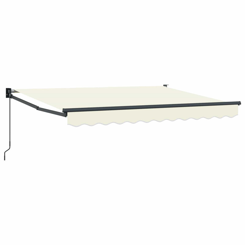 Markiza wysuwana kremowy 2,5 x 2 m 100% Poliester i Aluminium