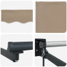 Markiza wysuwana Beżowy 3,5 x 2 m 100% Poliester i Aluminium
